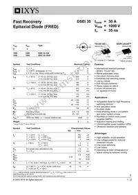 DSEI30-10AR Datasheet Cover