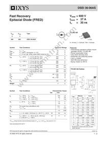 DSEI36-06AS-TRL Datasheet Cover