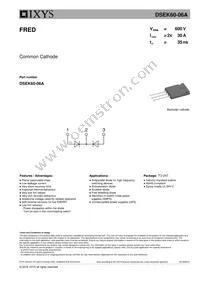 DSEK60-06A Datasheet Cover