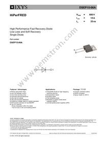DSEP15-06A Datasheet Cover