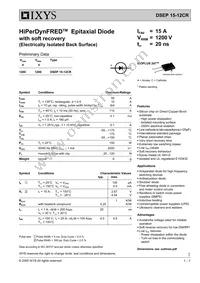 DSEP15-12CR Datasheet Cover