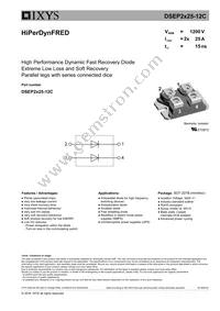 DSEP2X25-12C Datasheet Cover