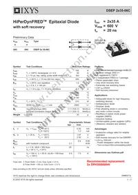 DSEP2X35-06C Datasheet Cover