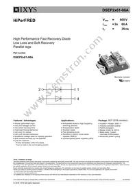 DSEP2X61-06A Datasheet Cover