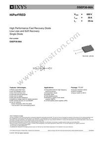 DSEP30-06B Datasheet Cover