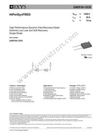 DSEP30-12CR Datasheet Cover