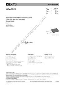 DSEP60-06A Datasheet Cover