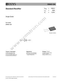 DSI45-12A Datasheet Cover