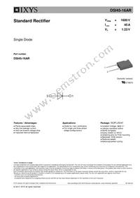DSI45-16AR Datasheet Cover