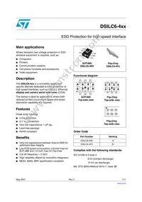 DSILC6-4F2 Datasheet Cover