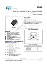 DSL05-012SC6 Datasheet Cover