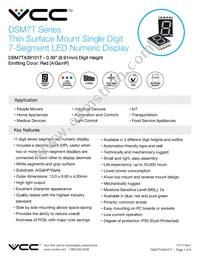 DSM7TA39101T Datasheet Cover