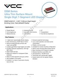 DSM7UA30101T Datasheet Cover