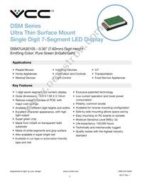 DSM7UA30105 Datasheet Cover