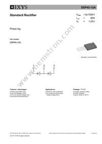 DSP45-12A Datasheet Cover
