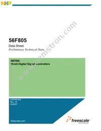 DSP56F805FV80 Datasheet Cover