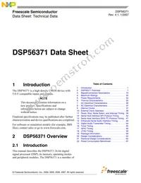 DSPB56371AF180 Datasheet Cover