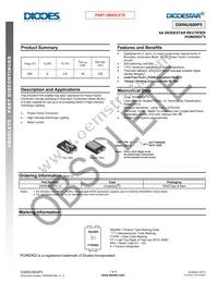 DSR6U600P5-13 Datasheet Cover