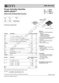 DSS20-01AC Datasheet Cover