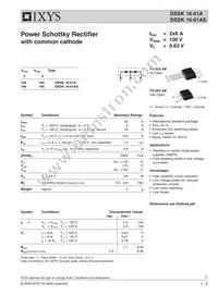 DSSK16-01AS-TUB Datasheet Cover
