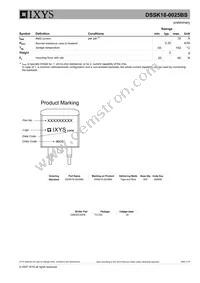 DSSK18-0025B Datasheet Page 2