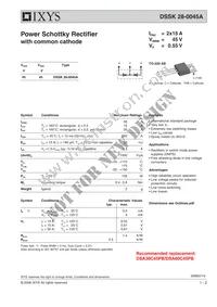 DSSK28-0045A Datasheet Cover