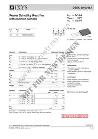 DSSK30-0045A Datasheet Cover