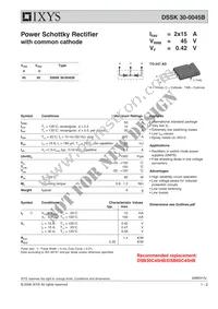 DSSK30-0045B Datasheet Cover