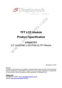 DT022CTFT Cover