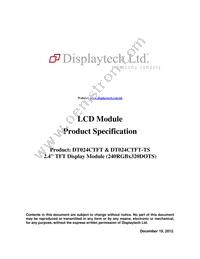 DT024CTFT-TS Datasheet Cover