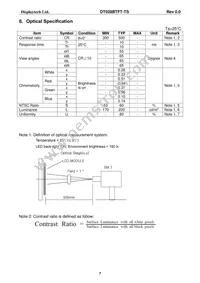 DT028BTFT-TS Datasheet Page 8