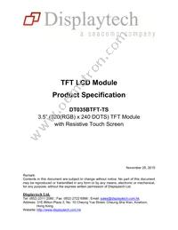 DT035BTFT-TS Datasheet Cover