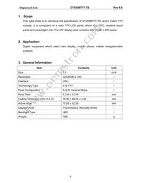 DT035BTFT-TS Datasheet Page 4