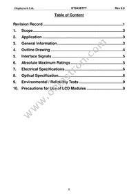 DT043BTFT Datasheet Page 3