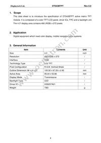 DT043BTFT Datasheet Page 4