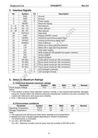 DT043BTFT Datasheet Page 6