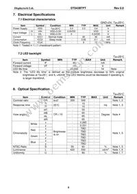 DT043BTFT Datasheet Page 7