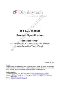 DT043BTFT-PTS1 Datasheet Cover