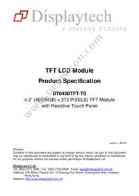 DT043BTFT-TS Datasheet Cover