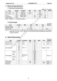 DT043BTFT-TS Datasheet Page 7