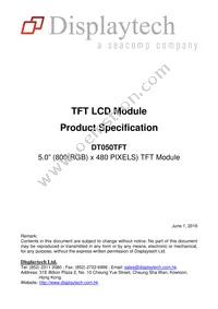 DT050TFT Datasheet Cover