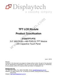 DT050TFT-PTS Datasheet Cover
