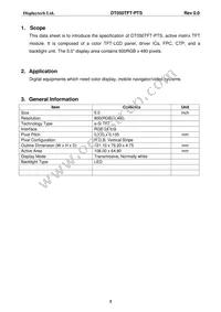 DT050TFT-PTS Datasheet Page 4