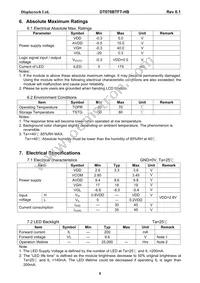 DT070BTFT-HB Datasheet Page 7