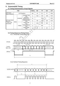 DT070BTFT-HB Datasheet Page 8