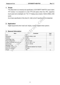 DT070BTFT-HB-PTS1 Datasheet Page 4