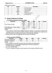 DT070BTFT-PTS1 Datasheet Page 7