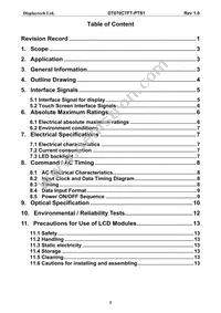 DT070CTFT-PTS Datasheet Page 3