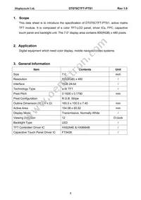 DT070CTFT-PTS Datasheet Page 4