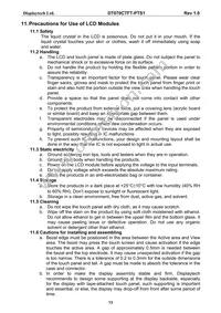 DT070CTFT-PTS Datasheet Page 14